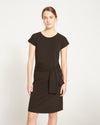 Classic Jersey Tie Dress - Black thumbnail 0