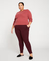 Moro Pocket Signature Ponte Pants - Plum thumbnail 1