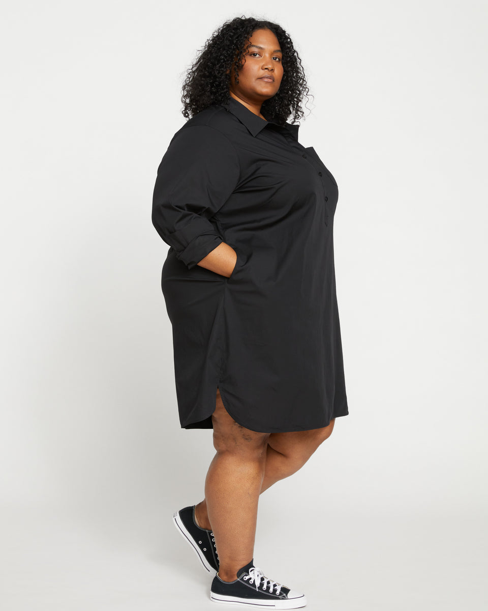 Rubicon Shirtdress 2 - Black Zoom image 2