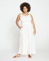 Promenade Linen Jumpsuit - White thumbnail 0