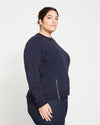 Peachy Terry Side Zip Pullover - Midnight thumbnail 2
