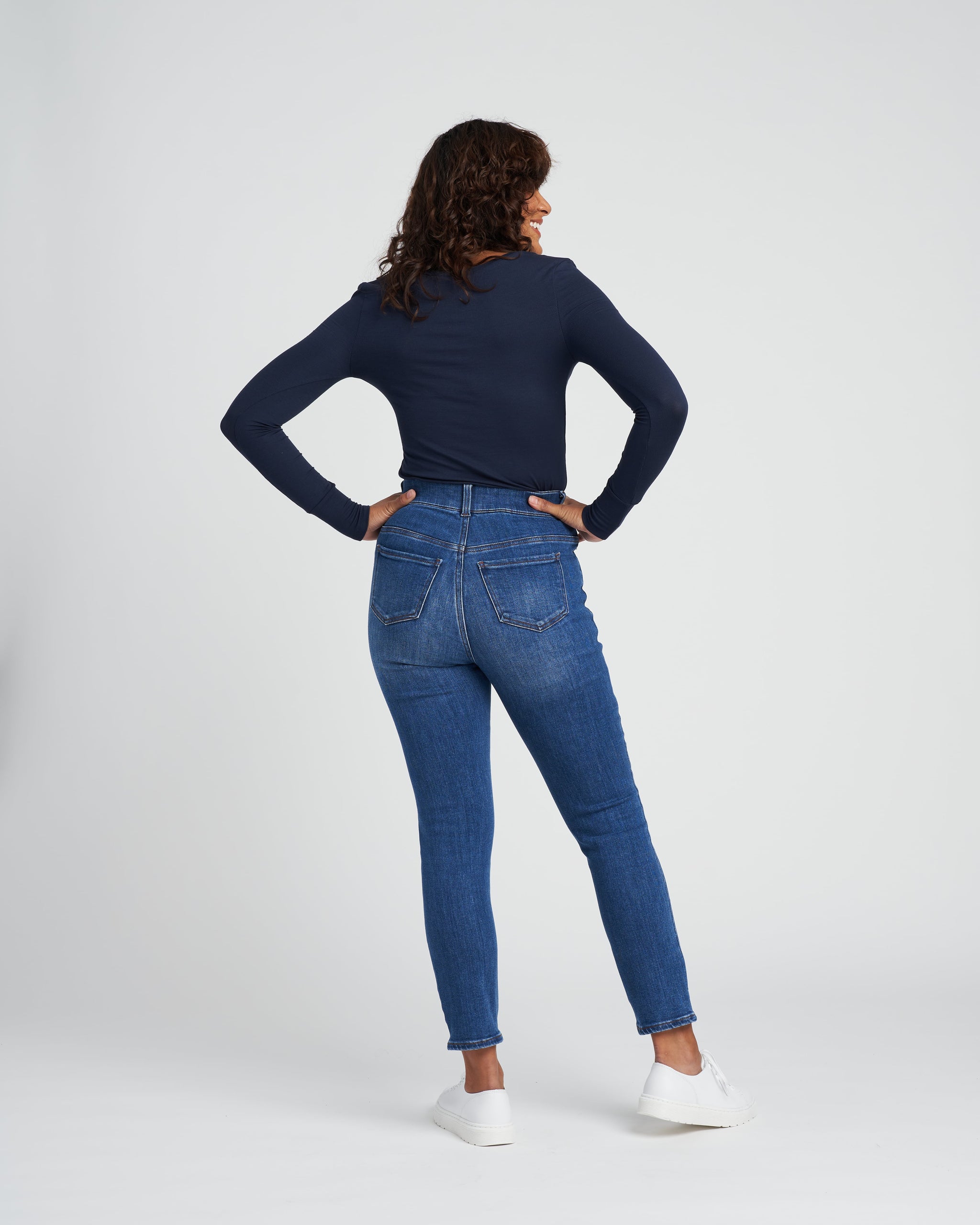 Riviera High Rise Skinny Jeans 28 Inch - Classic Blue | Universal Standard