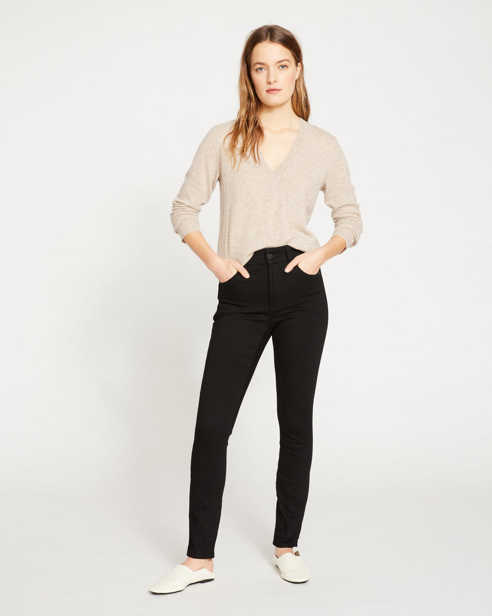 Riviera High Rise Skinny Jeans 31 Inch - Black Zoom image 0