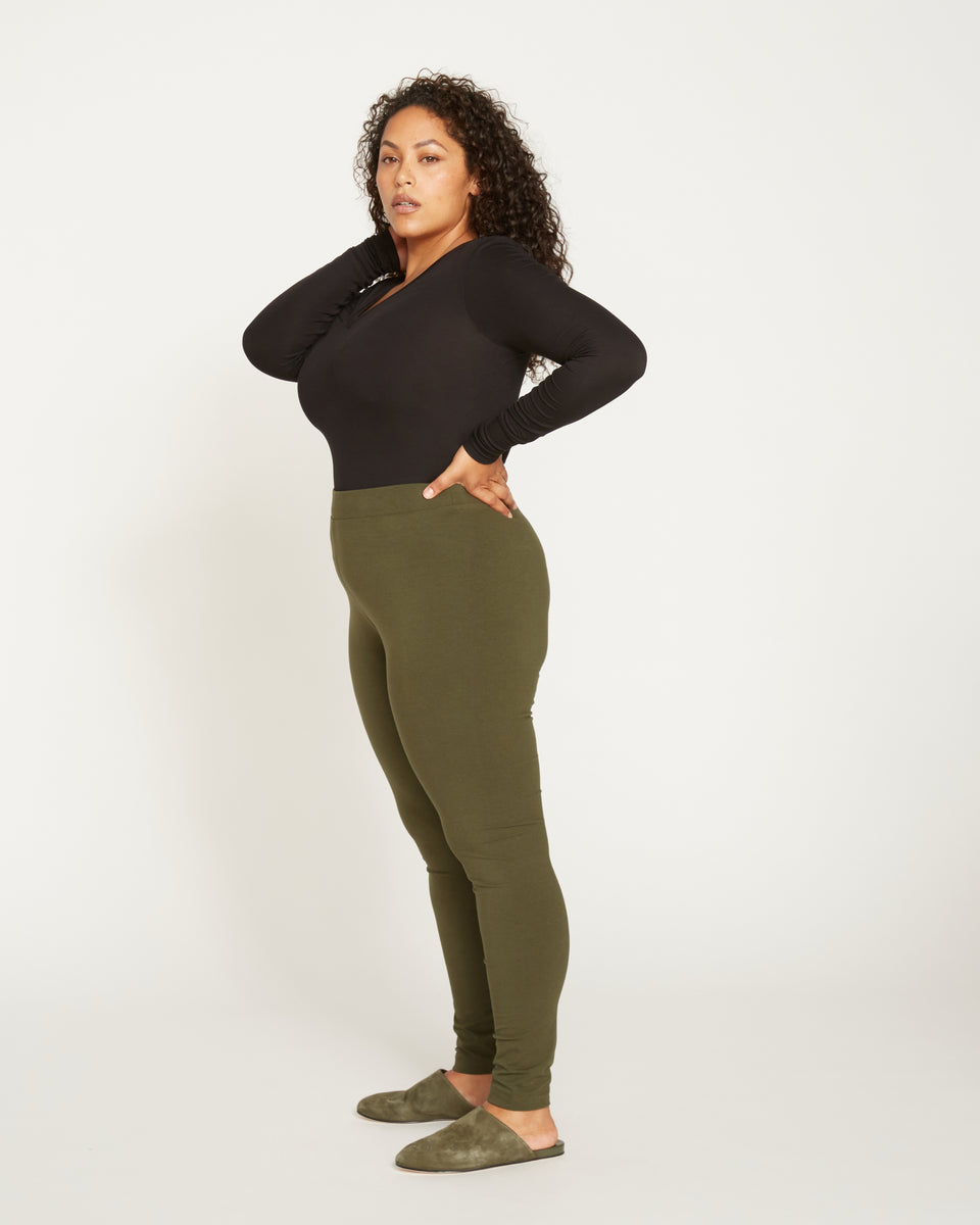 Roya Leggings 27 Inch - Olive Zoom image 3