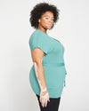 Fine Jersey Wrap Top - Mint thumbnail 3