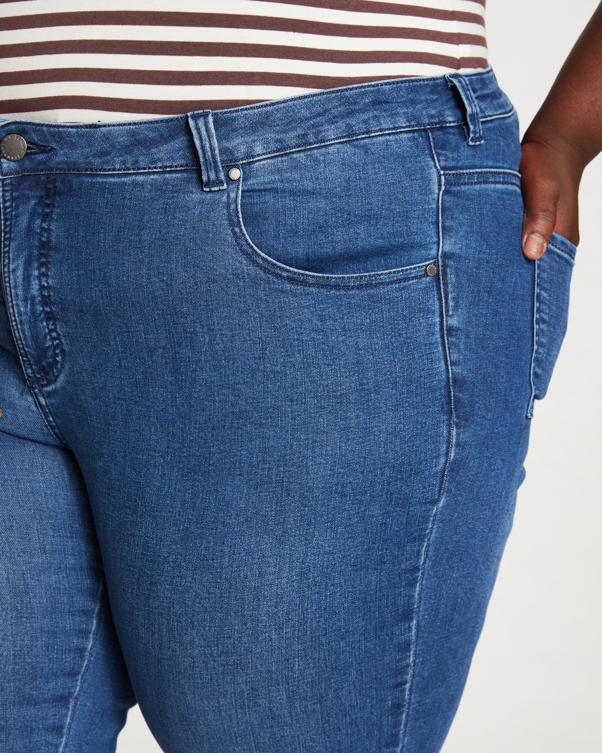 Seine High Rise Skinny Jeans 27 Inch - True Blue | Universal Standard