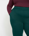 Smart Signature Ponte Pants Long - Forest Green thumbnail 2