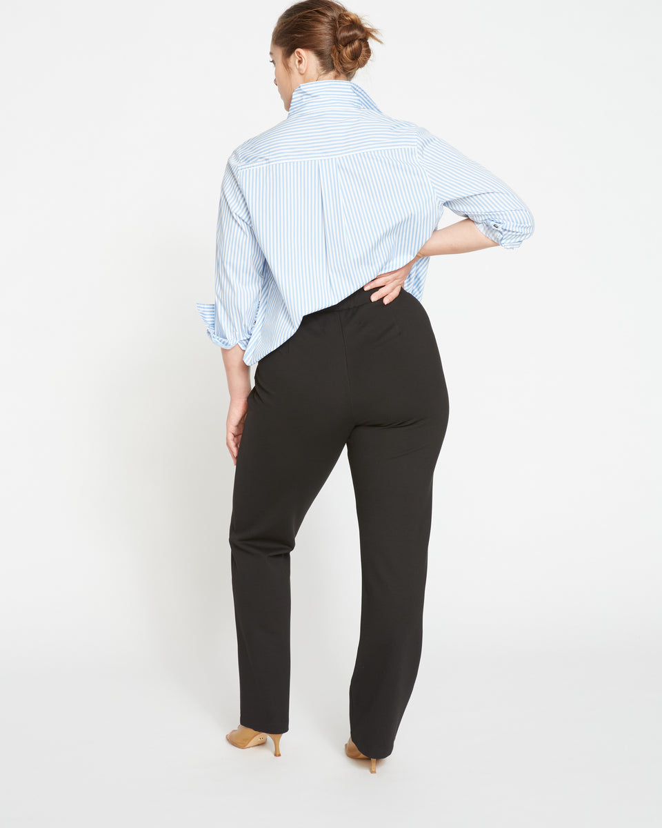 Smart Signature Ponte Pants Long - Black Zoom image 3