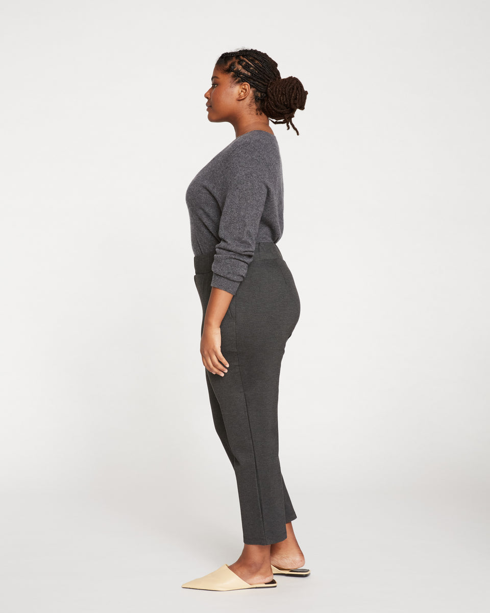 Smart Signature Ponte Pants - Charcoal Zoom image 2