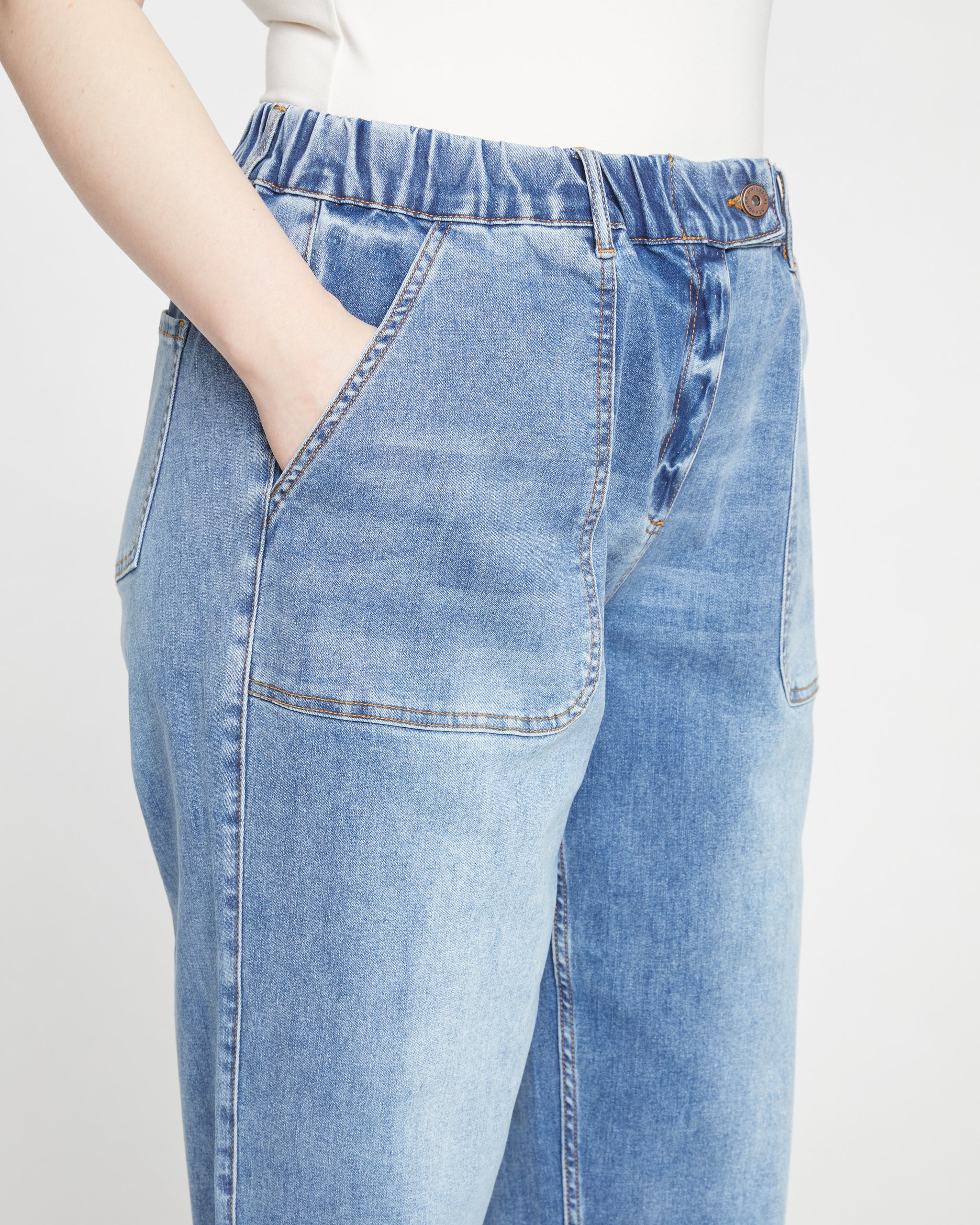 Karlee High Rise Tapered Jeans - Aged Atlantic Blue | Universal Standard