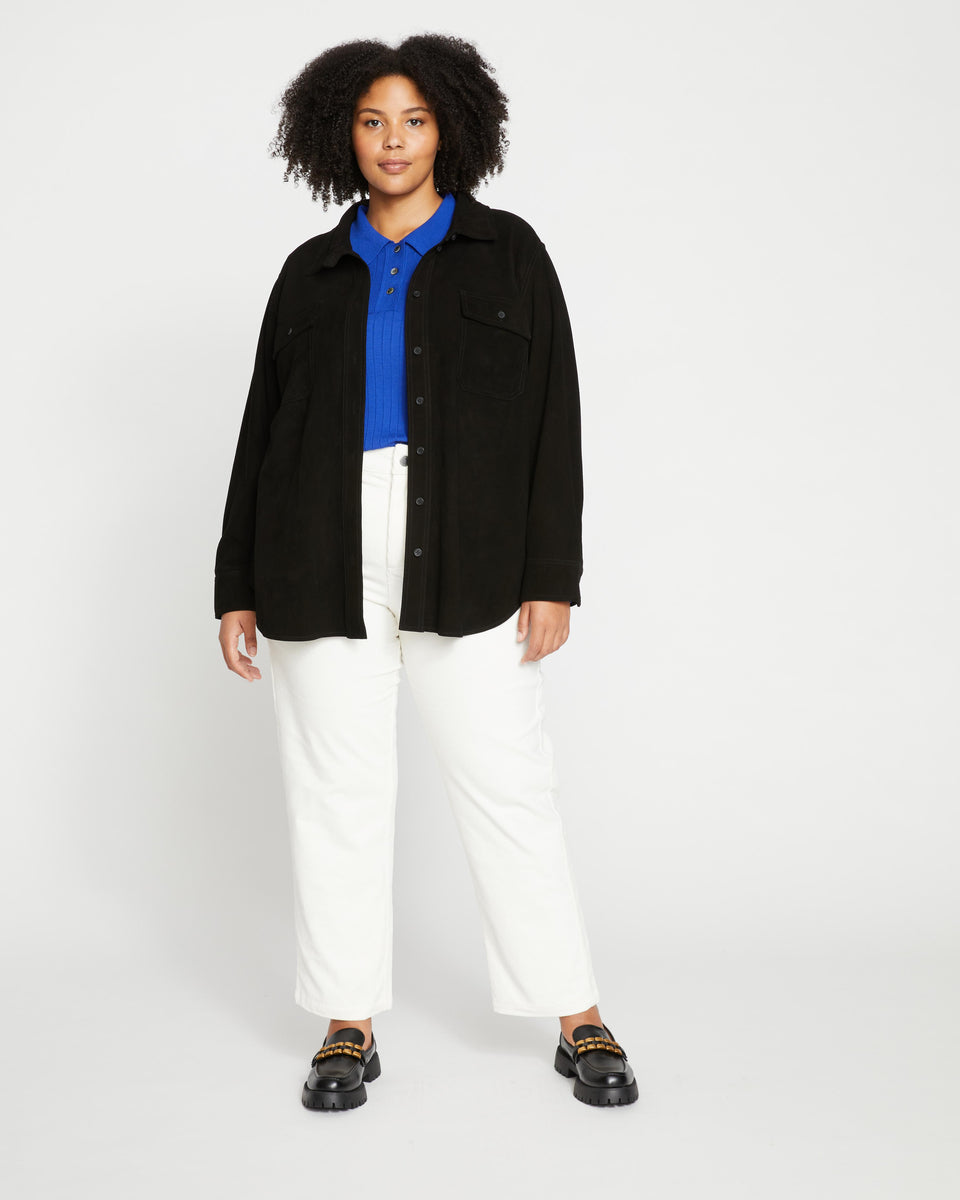 Suede Greenwich Jacket - Black Zoom image 0