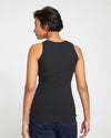 Knitted High Neck Tank - Black thumbnail 3