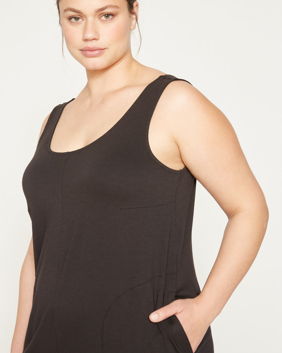 Jersey Leisure Romper - Black Zoom image 1