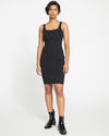 Knitted Tank Dress - Black thumbnail 0