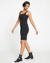 Knitted Tank Dress - Black thumbnail 1