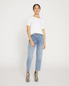 Katie High Rise Crossover Jeans - Distressed Vintage Indigo Wash thumbnail 0