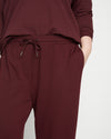 Classic Light Terry Sweatpants - Black Cherry thumbnail 1