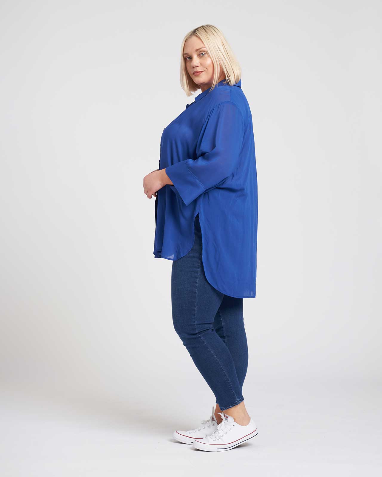 Toni Hi Low Tunic - Royal Blue Zoom image 3