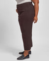 Faye Stretch Cotton Twill Boyfriend Crop Pants - Mole thumbnail 2