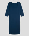 Square Neck Cocoon Dress - True Blue thumbnail 1