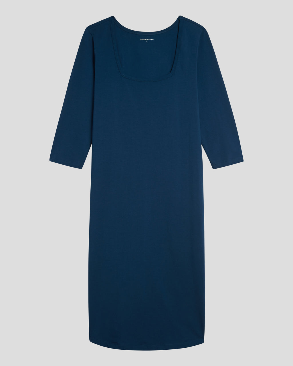 Square Neck Cocoon Dress - True Blue - image 1