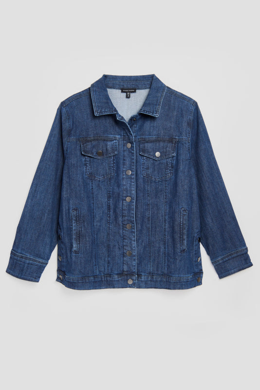 Denim Chore Jacket - Dark Indigo - image 1