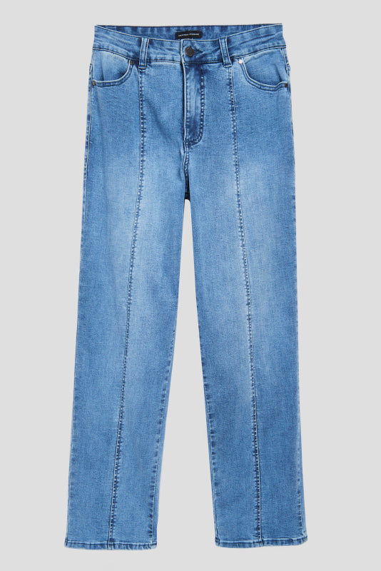 Whitney Super High Rise Seam Tapered Leg Jeans - Distressed Light Blue Zoom image 2