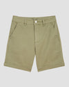 Casual Cuffed Twill Shorts - Pistachio thumbnail 1