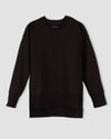 Classic Light Terry Open Side Sweatshirt - Black thumbnail 2
