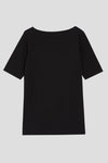 Bella Boatneck Tee - Black thumbnail 1