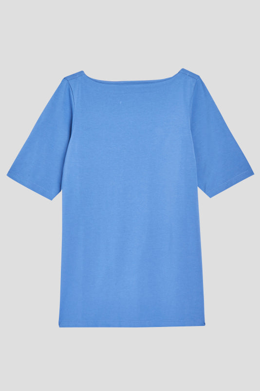 Bella Boatneck Tee - Light Blue Zoom image 1