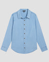 Perfect Tencel Chambray Button-Down Shirt - Pacific thumbnail 1