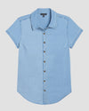 Forever Denim Short Sleeve Shirt - Chambray Blue thumbnail 1