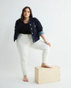 Seine High Rise Skinny Jeans 27 Inch - White thumbnail 0