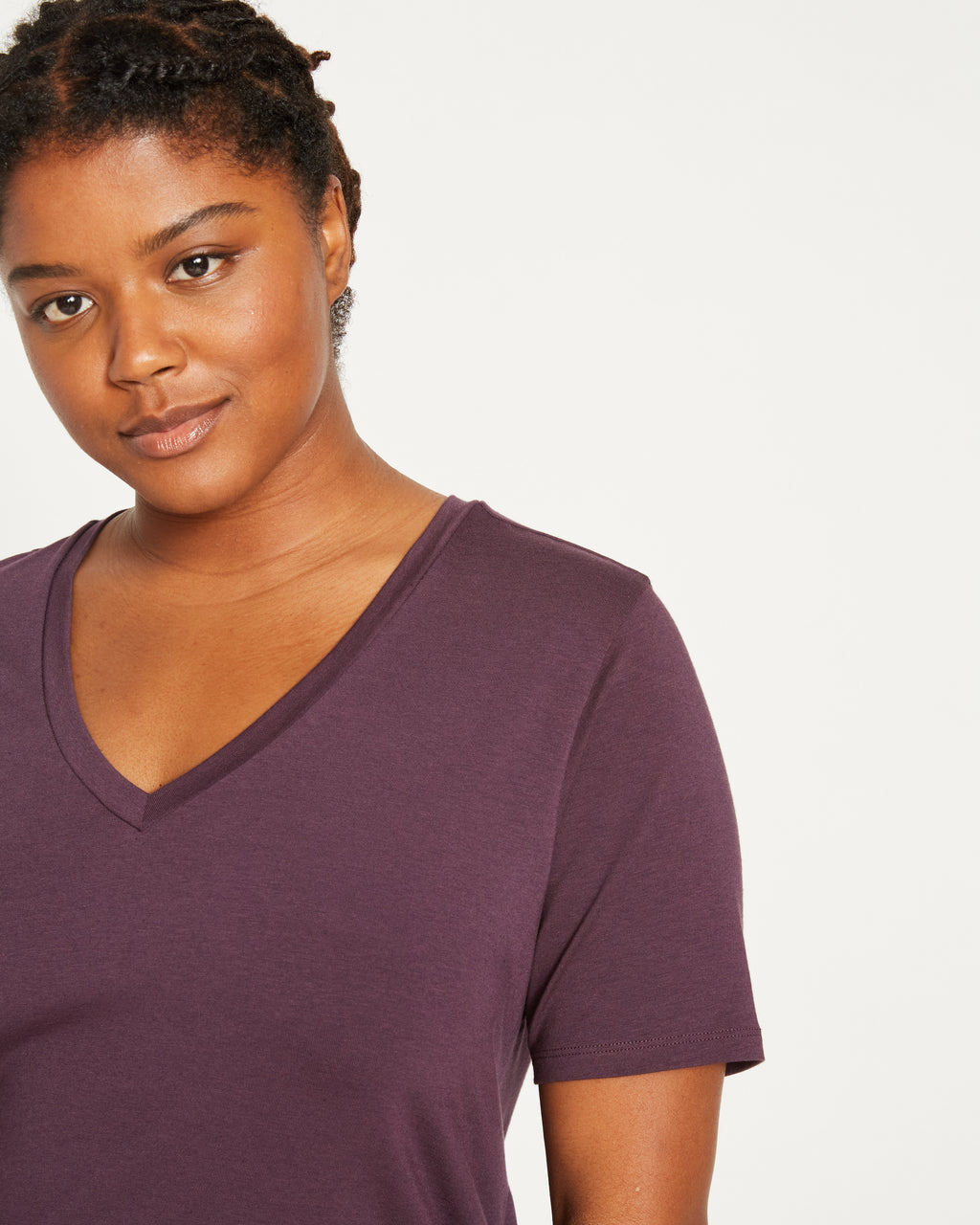 Plum Perfect Deep V T-shirt