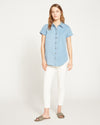 Forever Denim Short Sleeve Shirt - Chambray Blue thumbnail 2