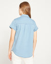 Forever Denim Short Sleeve Shirt - Chambray Blue thumbnail 4