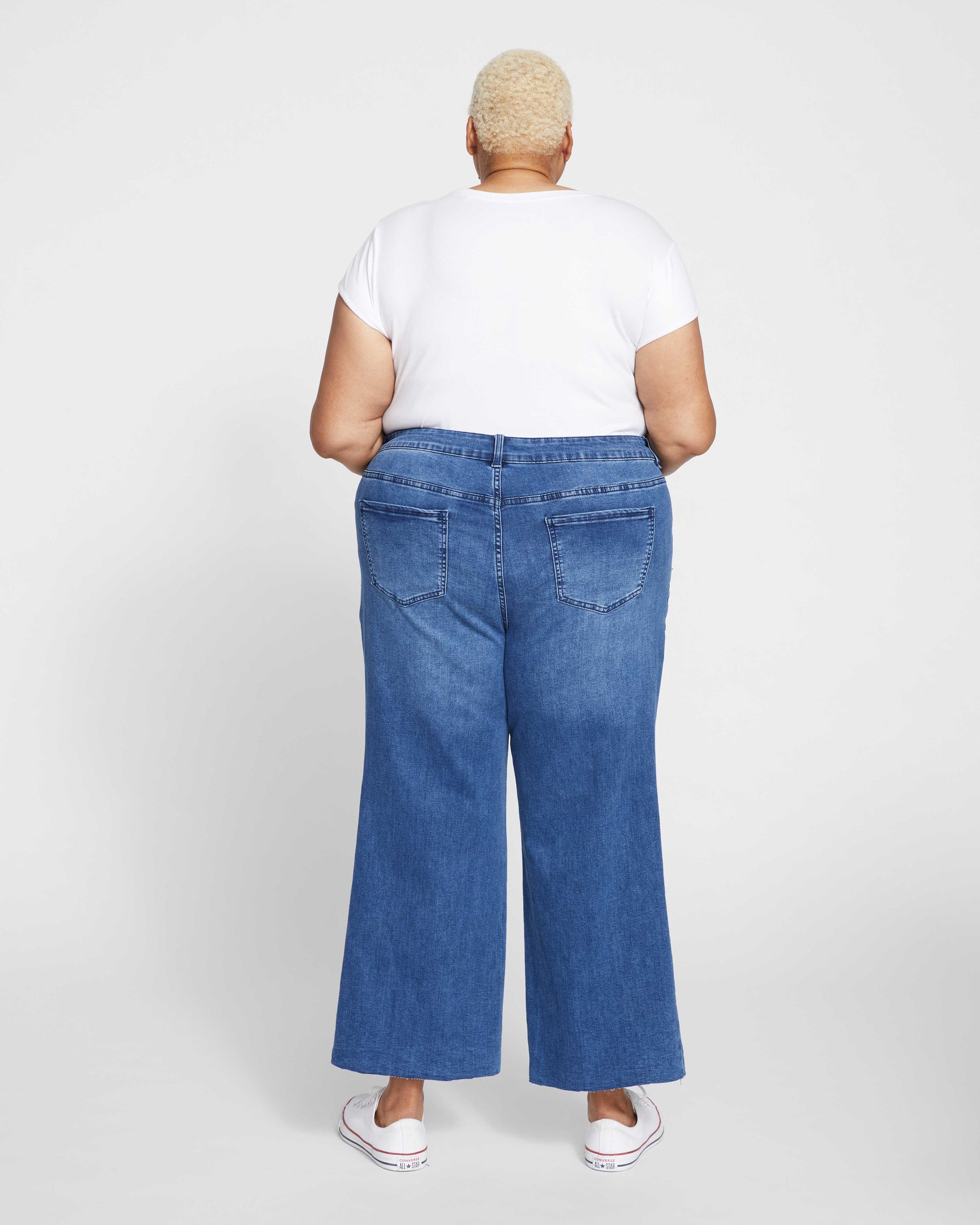 Jackie High Rise Cropped Jeans - True Blue Wash | Universal Standard