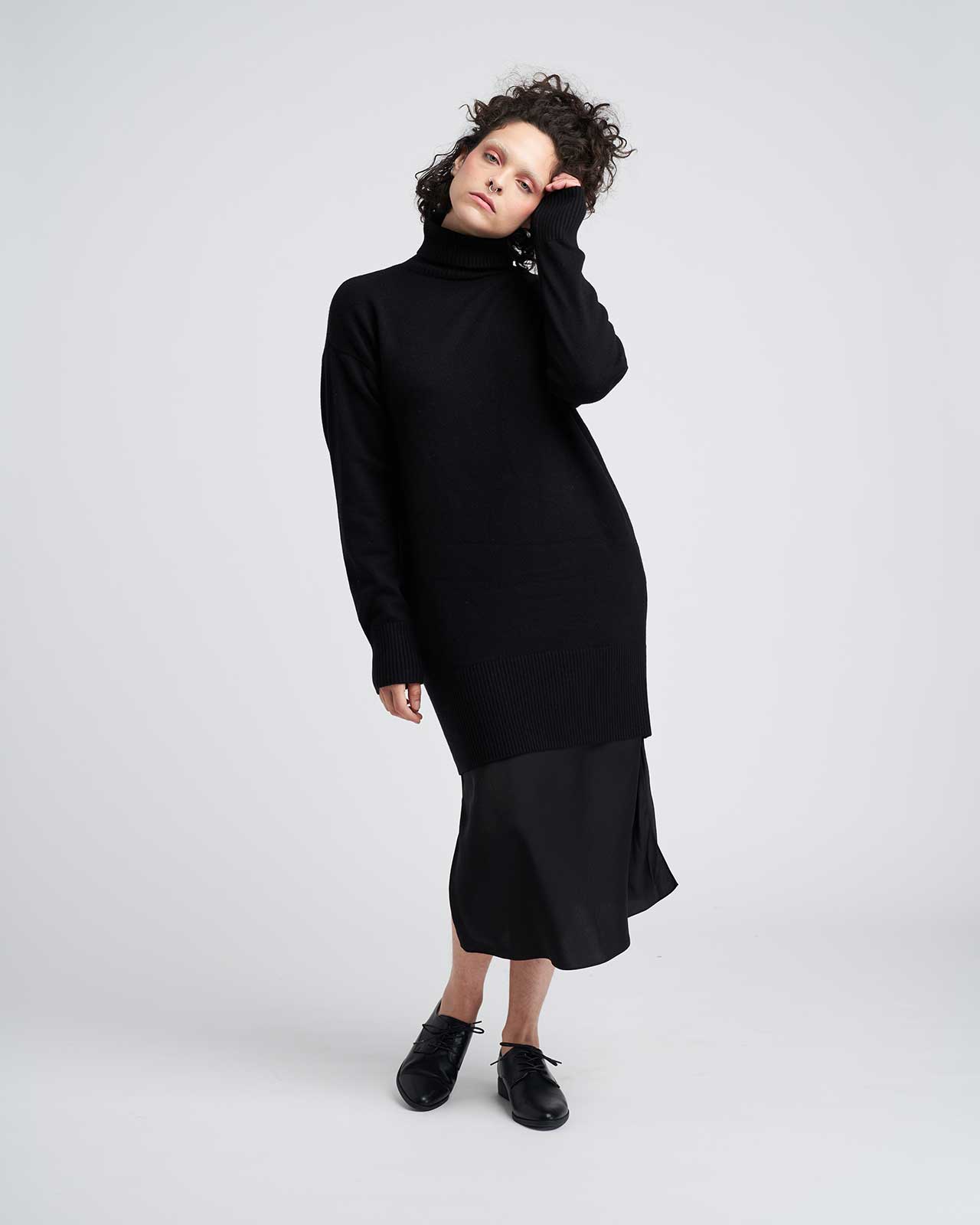 Wheaton Sweater Dress - Black | Universal Standard