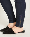 Ankle Zip Seine High Rise Skinny Jeans 32 Inch - Dark Indigo thumbnail 1