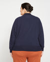 Peachy Terry Half Zip Pullover - Midnight thumbnail 3