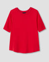 Arvo Cupro Mix Tee - Red thumbnail 0