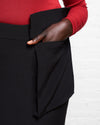 Caura Crepe Pocket Skirt - Black thumbnail 1