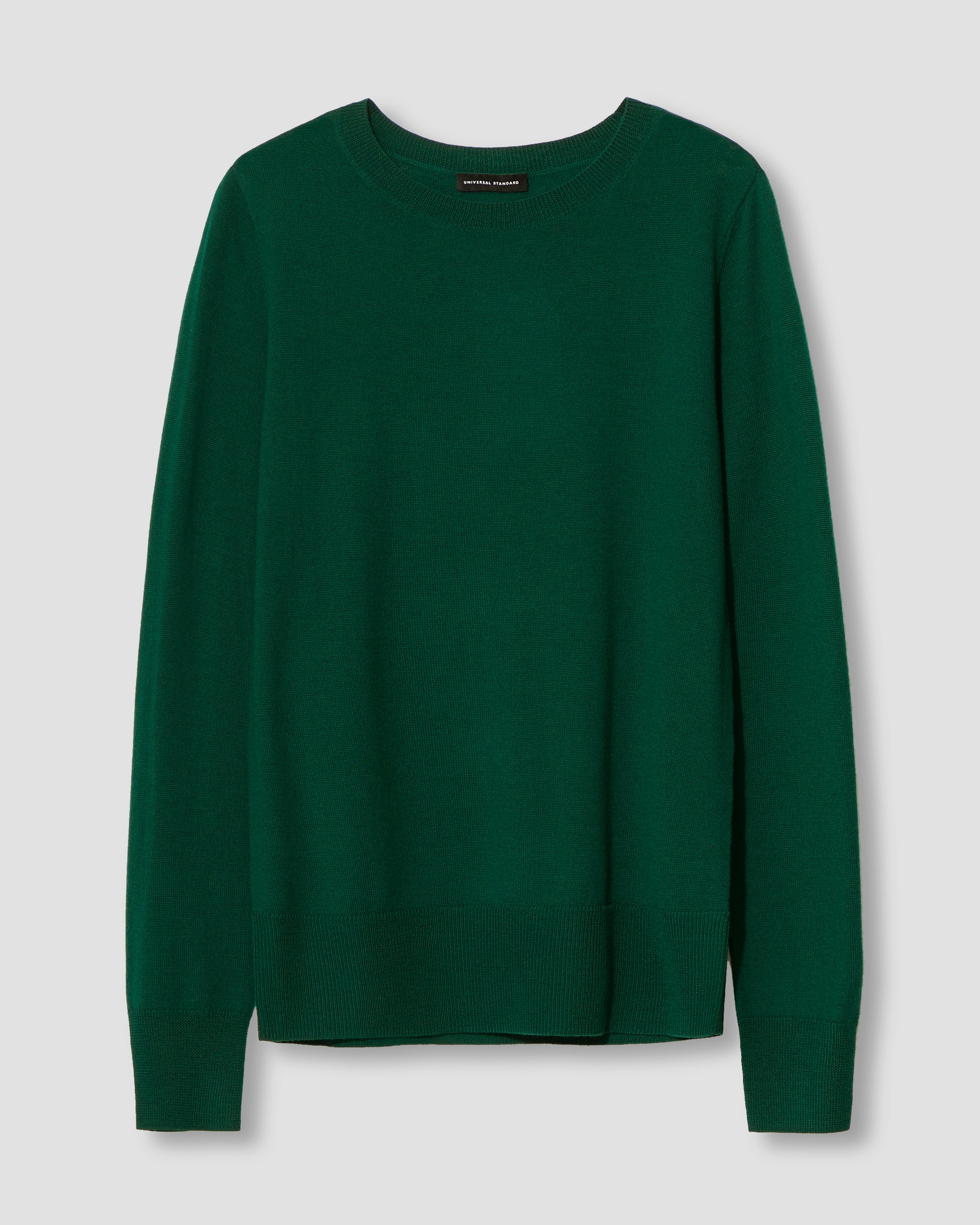 Shauna Merino Wool Crewneck Sweater - Forest Green | Universal Standard