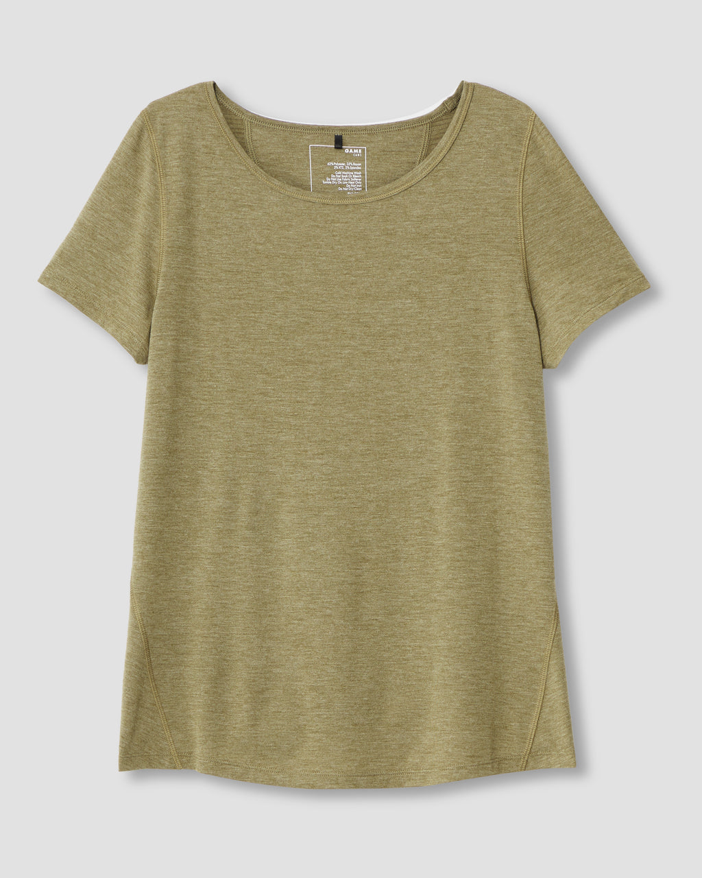 Mia Movement Tee - Heather Olive - image 1