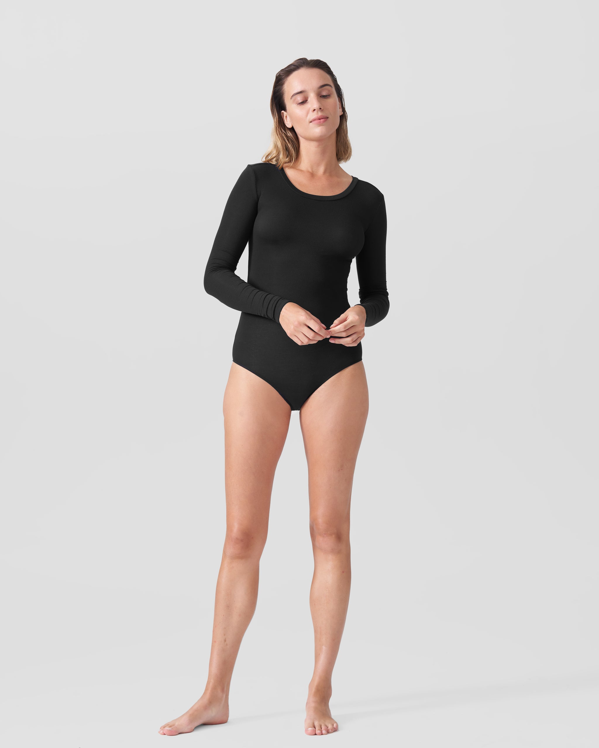 long sleeve dressy bodysuit