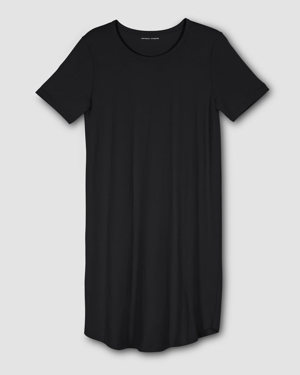 Halie T Shirt Dress Black Universal Standard