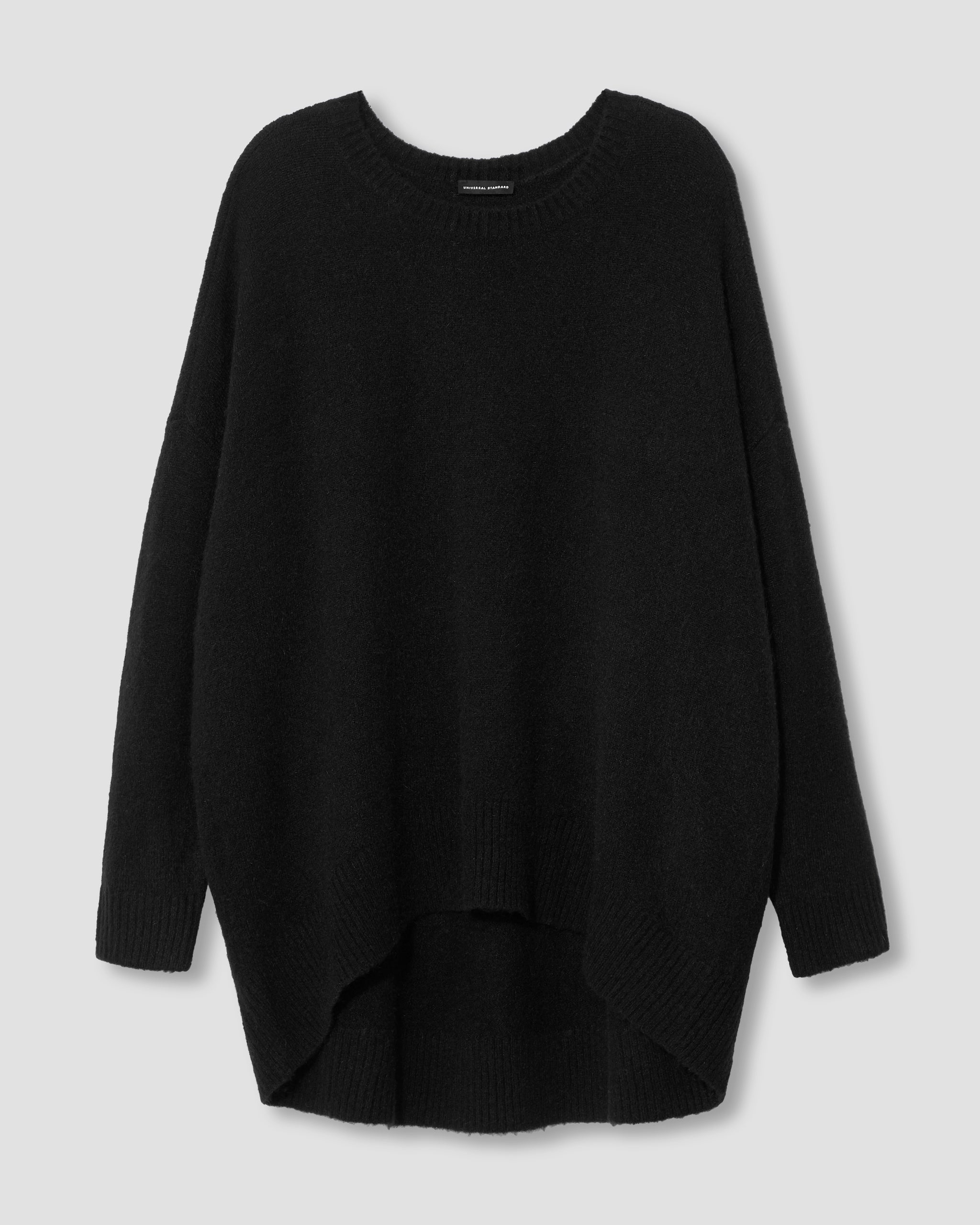 Melissa High-Low Sweater - Black | Universal Standard