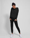 Bridget Luxe Fine Terry Jogger - Black thumbnail 3