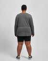 Mia Long Sleeve Movement Tee - Heather Charcoal thumbnail 3